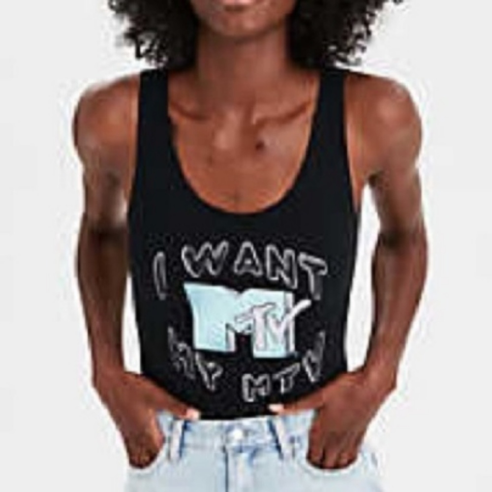 American Eagle Outfitters I Want My MTV Bodysuit